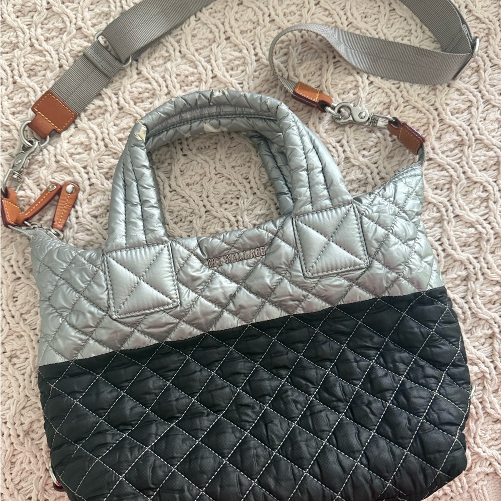 MZ Wallace two toned small Sutton Crossbody